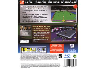 Jeux Vidéo World Snooker Championship 2007 PlayStation 3 (PS3)