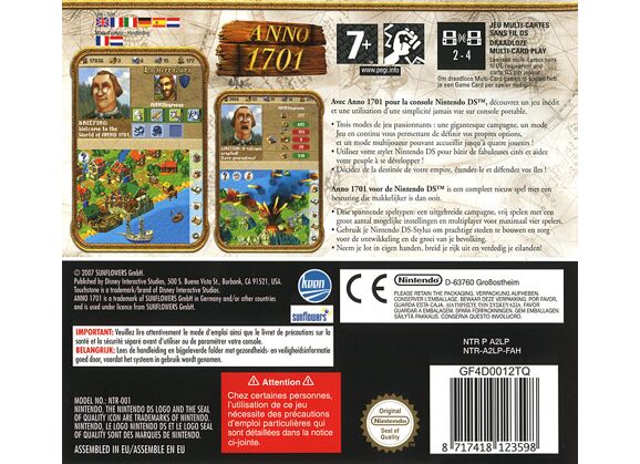 Image Jeux Vidéo Anno 1701 DS