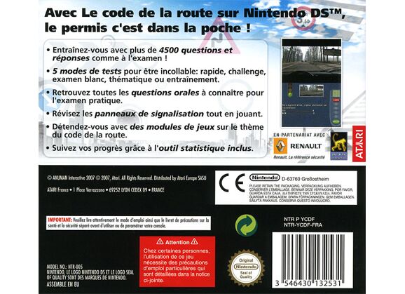 Image Jeux Vidéo Le Code de la Route DS