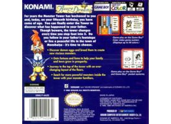 Image Jeux Vidéo Azure Dreams Game Boy Color
