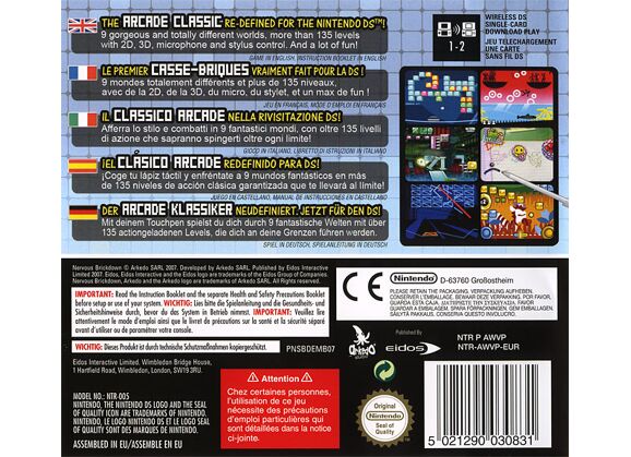 Image Jeux Vidéo Nervous Brickdown DS