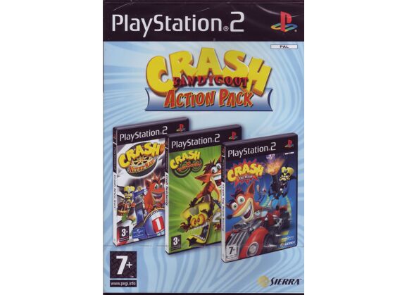 Image Jeux Vidéo Crash Bandicoot Action Pack PlayStation 2 (PS2)