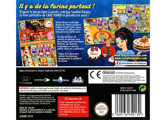 Image Jeux Vidéo Cake Mania DS