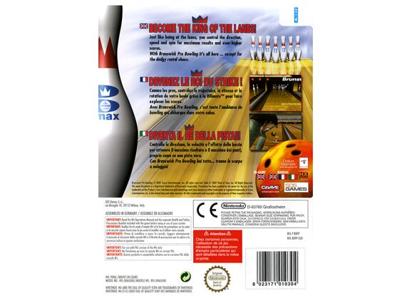Image Jeux Vidéo Brunswick Pro Bowling Wii