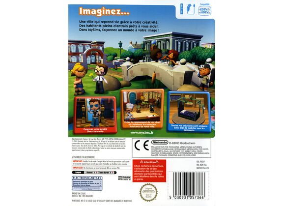 Image Jeux Vidéo MySims Wii