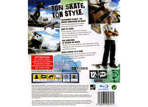 Image Jeux Vidéo Skate PlayStation 3 (PS3)