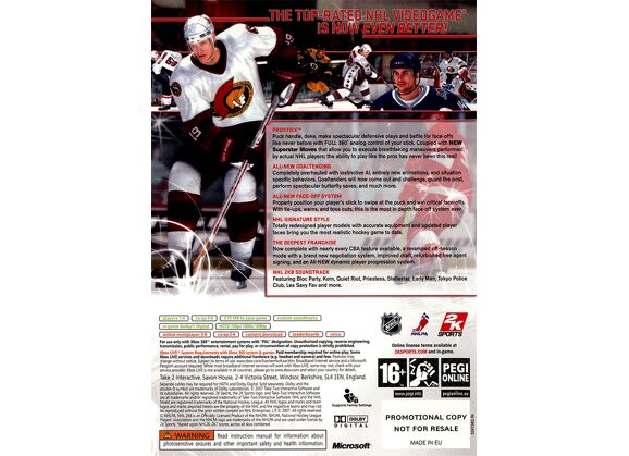 Image Jeux Vidéo NHL 2K8 Xbox 360