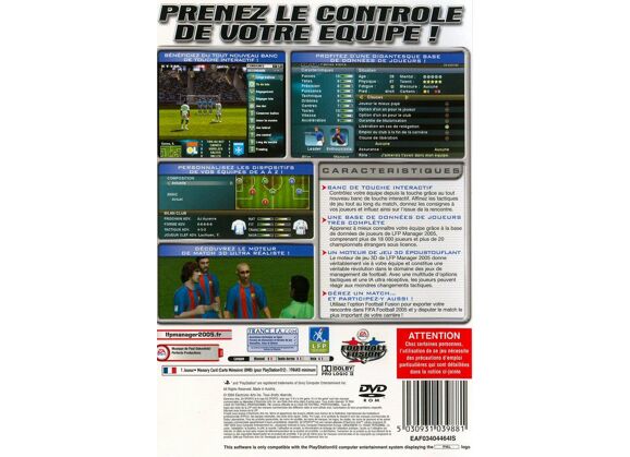 Image Jeux Vidéo LFP Manager 2005 PlayStation 2 (PS2)