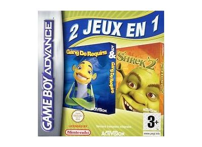 Jeux Vidéo 2 jeux en 1 Gang des Requins + Shrek 2 Game Boy Advance