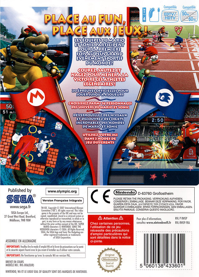 Wii Mario e Sonic jogo nos Jogos Olímpicos em segunda mão durante 15 EUR em  Valladolid na WALLAPOP