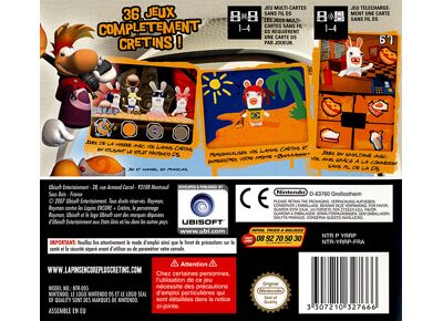 Jeux Vidéo Rayman contre les Lapins ENCORE plus Crétins DS