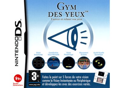 Jeux Vidéo Gym des Yeux - Exercer et Relaxer vos yeux DS