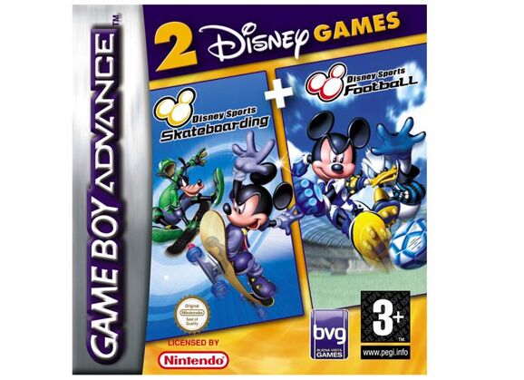 Image Jeux Vidéo 2 Disney Games Skateboarding + Football Game Boy Advance