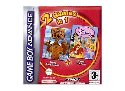 Jeux Vidéo 2 Games in One Disney Princesse + Frere des Ours Game Boy Advance