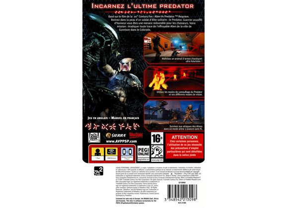 Image Jeux Vidéo Aliens vs. Predator Requiem PlayStation Portable (PSP)
