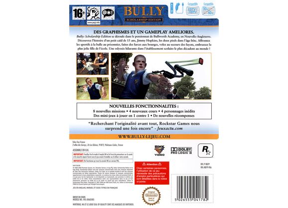 Image Jeux Vidéo Bully Scholarship Edition Wii