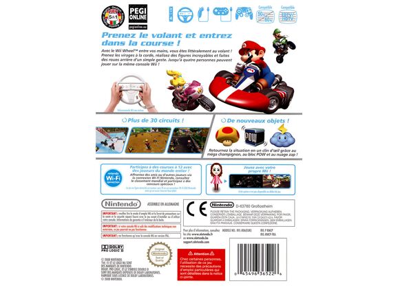 Image Jeux Vidéo Mario Kart Wii + Volant Wii