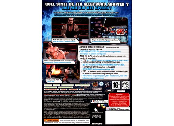 Image Jeux Vidéo WWE SmackDown! vs. RAW 2008 Classic Xbox 360
