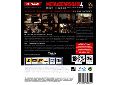 Jeux Vidéo Metal Gear Solid 4 Guns of the Patriots PlayStation 3 (PS3)