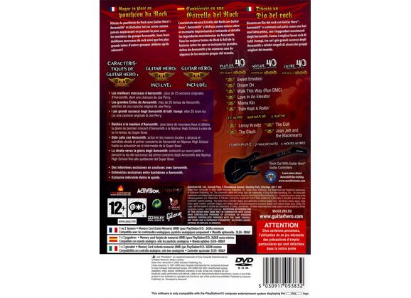 Image Jeux Vidéo Guitar Hero Aerosmith PlayStation 2 (PS2)