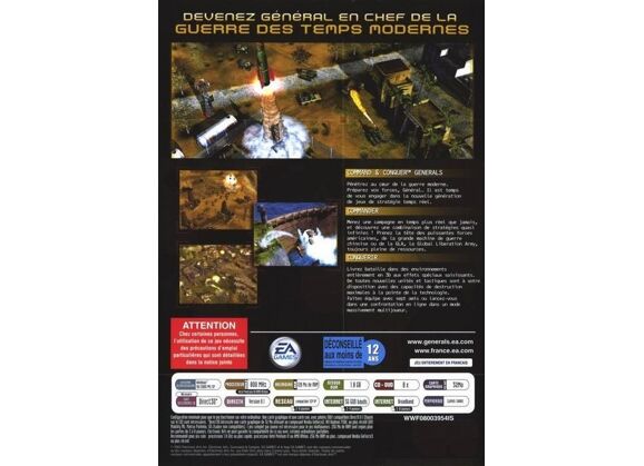 Image Jeux Vidéo Command & Conquer Generals Jeux PC
