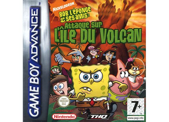 Image Jeux Vidéo Bob l'Eponge L' Attaque sur l' Ile du Volcan Game Boy Advance