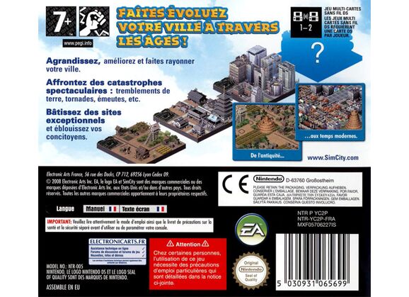 Image Jeux Vidéo SimCity Creator DS