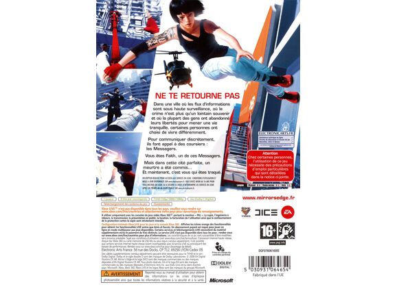 Image Jeux Vidéo Mirror's Edge Xbox 360