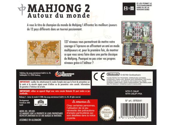 Image Jeux Vidéo Mahjong 2 Autour du Monde DS