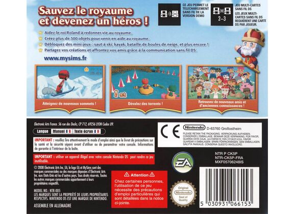 Image Jeux Vidéo MySims Kingdom DS