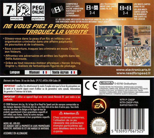 Jeux Vidéo Need for Speed Undercover DS d'occasion