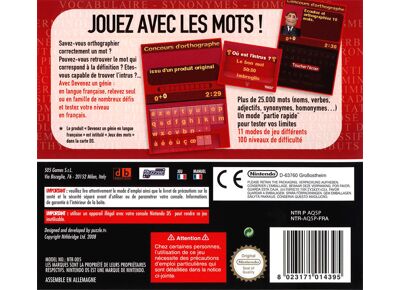 Image Jeux Vidéo Devenez un Génie en Langue Française DS