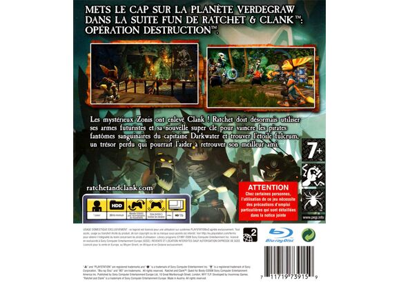 Image Jeux Vidéo Ratchet & Clank Quest for Booty PlayStation 3 (PS3)
