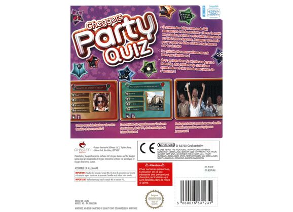 Image Jeux Vidéo Cheggers Party Quiz Wii