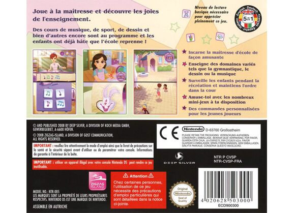 Image Jeux Vidéo Jouons a la Maitresse DS