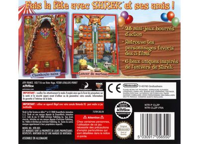 Jeux Vidéo Shrek La Fête Foraine en Délire Mini-Jeux DS