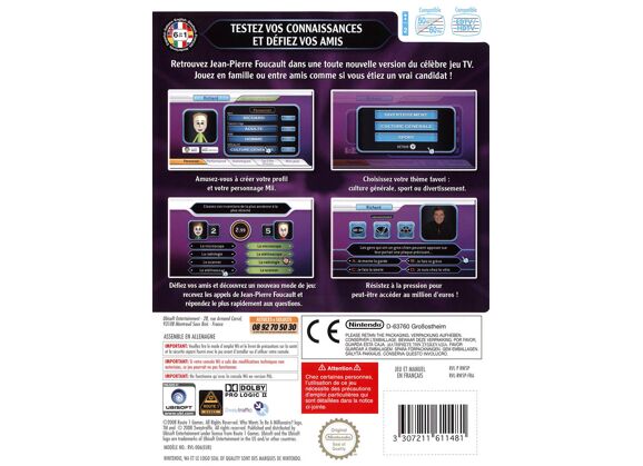 Image Jeux Vidéo Qui Veut Gagner des Millions 2ème Edition Wii