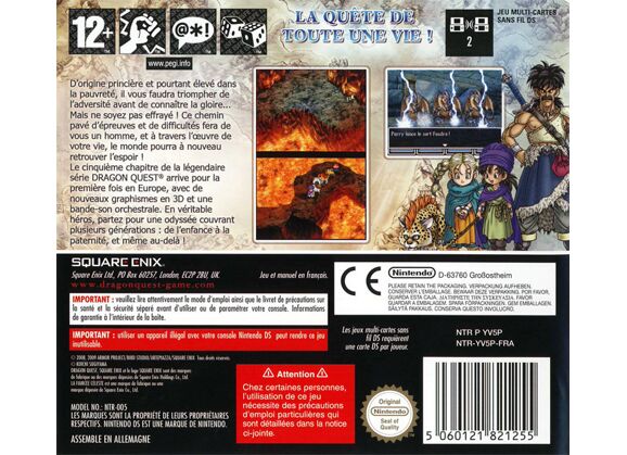 Image Jeux Vidéo Dragon Quest La Fiancée Céleste DS