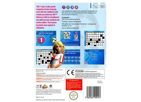 Image Jeux Vidéo Télé 7 Jeux Mots Croisés Wii