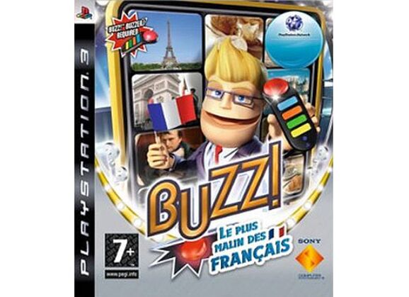 Image Jeux Vidéo Buzz ! Le Plus Malin des Français + Buzzers PlayStation 3 (PS3)