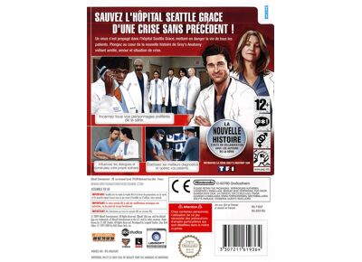 Image Jeux Vidéo Grey's Anatomy Le Jeu Vidéo Wii