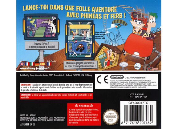 Image Jeux Vidéo Phineas et Ferb DS