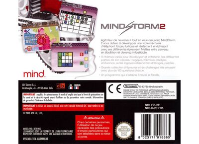 Image Jeux Vidéo mind.body.soul Mind Storm 2 DS