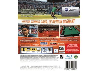 Image Jeux Vidéo Virtua Tennis 2009 PlayStation 3 (PS3)