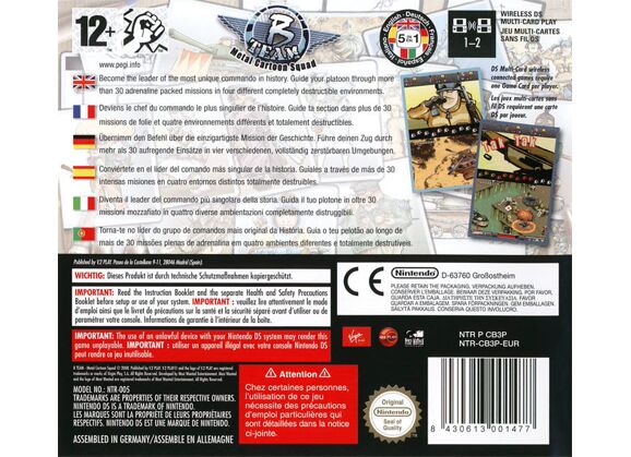Image Jeux Vidéo B Team Metal Cartoon Squad DS