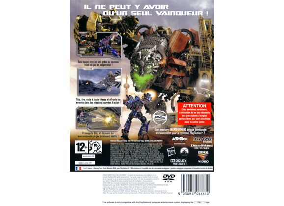 Image Jeux Vidéo Transformers La Revanche PlayStation 2 (PS2)