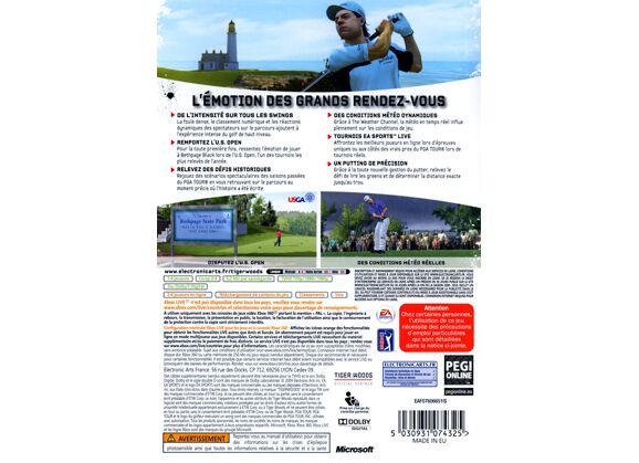 Image Jeux Vidéo Tiger Woods PGA Tour 10 Xbox 360