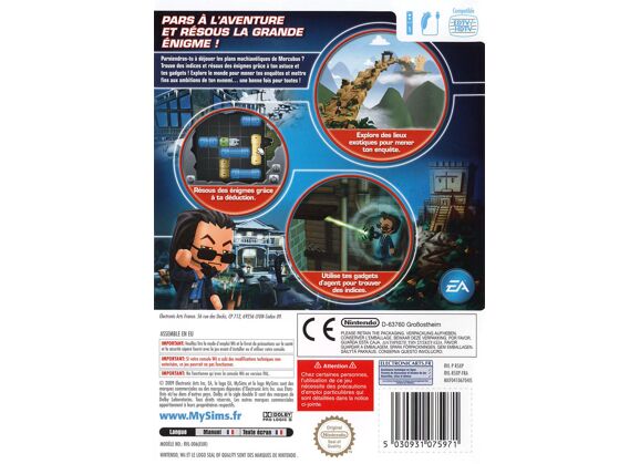 Image Jeux Vidéo MySims Agents Wii