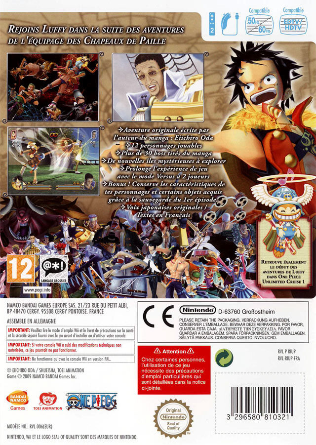 Jeux Vidéo One Piece Unlimited Cruise 2 L'Eveil d'un Héros Wii d'occasion