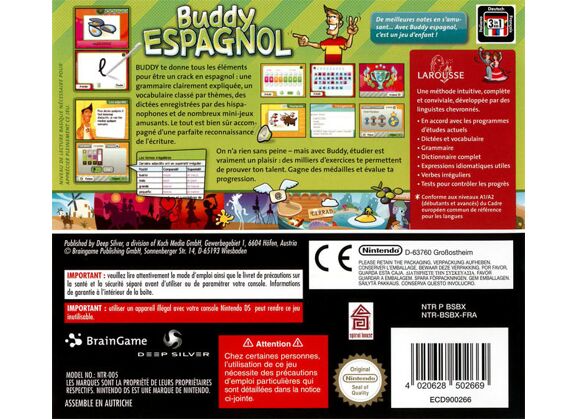 Image Jeux Vidéo Larousse Buddy Espagnol DS